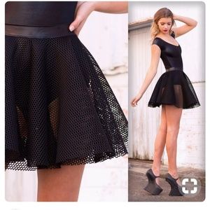 Black Milk Fishnet Skirt